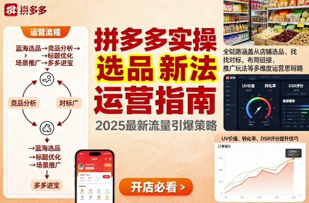 王校长9月12拼多多实操新玩法,全链路涵盖从店铺选品、找对标,布局链接,推广玩法等多维度运营思路(更新)-最全资源库