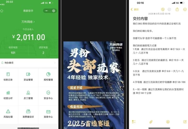 外面收费980全新男粉变现项目，竞争小，利润高，多种方式变现，独家技术-最全资源库