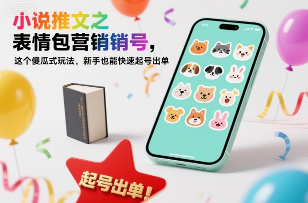 小说推文之表情包营销号,这个傻瓜式玩法,新手也能快速起号出单-最全资源库