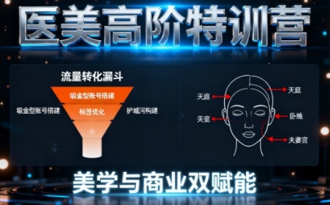 0-1000W医美高阶特训营课程,美学与商业双赋能-最全资源库