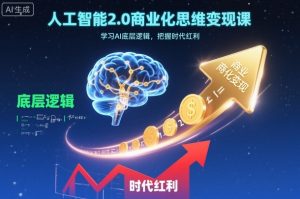 人工智能2.0商业化思维变现课,学习AI底层逻辑,把握时代红利-最全资源库