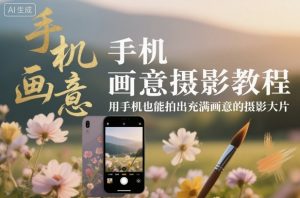 手机画意摄影教程，用手机也能拍出充满画意的摄影大片-最全资源库