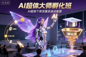 AI超体大师孵化班,AI超级个体流量实战训练营-最全资源库