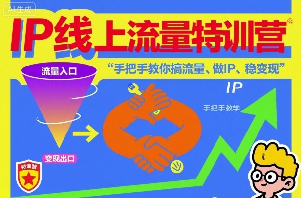 IP线上流量特训营,手把手教你搞流量、做IP、稳变现-最全资源库