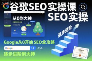 谷歌SEO实操课，Google从0开始SEO全攻略，逐步进阶到大神-最全资源库