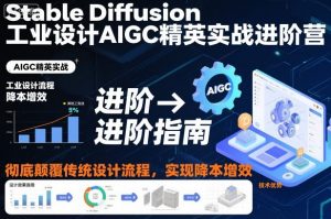 Stable Diffusion工业设计AIGC精英实战进阶营,彻底颠覆传统设计流程,实现降本增效-最全资源库