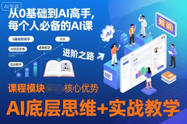 从0基础到AI高手,每个人必备的AI课,AI底层思维+实战教学-最全资源库