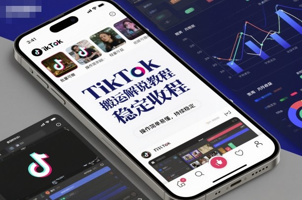 TikTok搬运解说教程，稳定收益，操作简单易懂，批量可做，持续稳定-最全资源库
