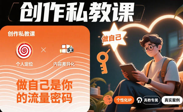 创作私教课,做自己是你的流量密码-最全资源库