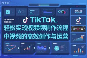 TikTok中视频制做流程,轻松实现Tk中视频的高效创作与运营-最全资源库