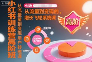 小红书训练营高阶班,从流量到变现的增长飞轮系统课-最全资源库