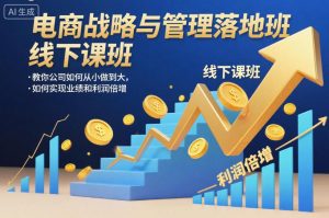 电商战略与管理落地班线下课，教你公司如何从小做到大，如何实现业绩和利润倍增【录音】-最全资源库