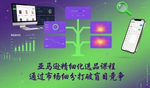 亚马逊精细化选品课程，通过市场细分打破盲目竞争-最全资源库