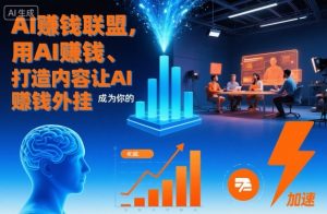 AI賺钱联盟，用AI賺钱、打造内容让AI成为你的賺钱外挂-最全资源库