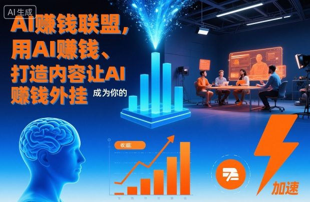 AI賺钱联盟，用AI賺钱、打造内容让AI成为你的賺钱外挂-最全资源库