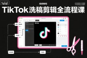 TikTok洗稿剪辑全流程课，PR洗稿剪辑全流程，TK洗稿运营课-最全资源库