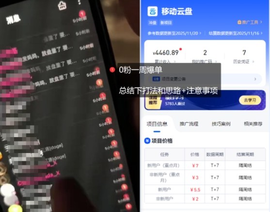 移动云盘项目，我们自己实操爆单一周4000与经验总结-最全资源库