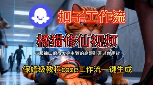 Coze扣子工作流一键生成橘猫修仙视频，保姆级搭建教程-最全资源库