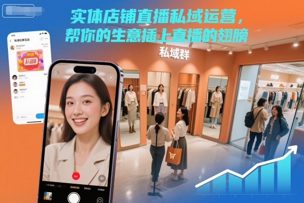 实体店铺直播私域运营，帮你的生意插上直播的翅膀-最全资源库
