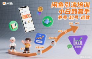闲鱼引流培训，小白到高手，养号-起号-运营-最全资源库