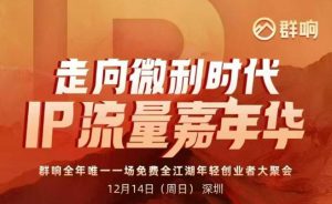 2025ip嘉年华万人12月14深圳线下课，走向微利时代，IP流量嘉年华，实操性极强的商业干货课-最全资源库