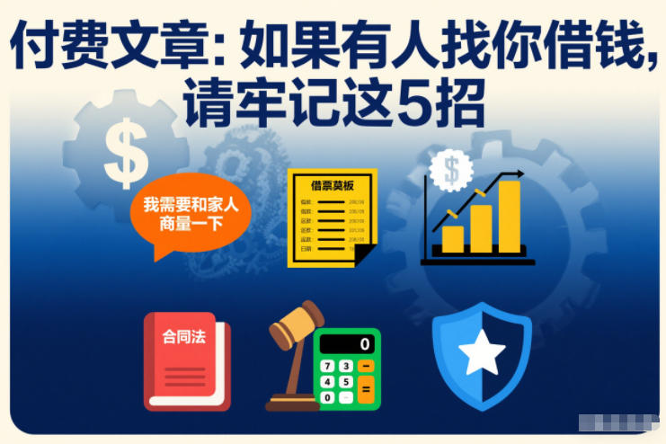 付费文章:如果有人找你借钱,请牢记这5招-最全资源库