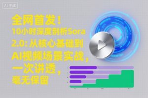 全网首发！10小时深度剖析Sora 2.0：从核心基础到AI视频场景实战，一次讲透，毫无保留-最全资源库