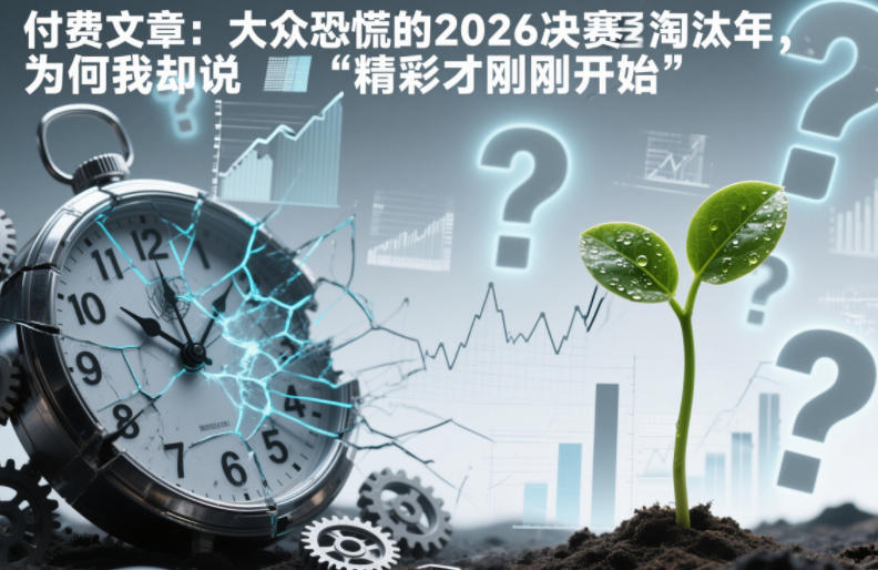 付费文章：大众恐慌的2026决赛淘汰年，为何我却说“精彩才刚刚开始”？-最全资源库