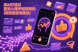 用AI打造“反直觉”心理学短视频的流量密码（附完整变现路径）-最全资源库