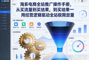 淘系电商全站推广操作手册，从买流量到买结果一用经营逻辑驱动全站极限放量-最全资源库