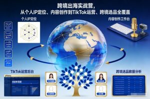 跨境出海实战营，从个人IP定位、内容创作到TikTok运营、跨境选品全覆盖-最全资源库