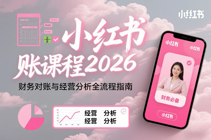 小红书对账课程2026，财务对账与经营分析全流程指南-最全资源库