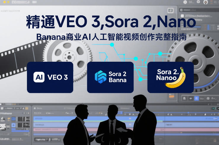 精通VEO 3，Sora 2，Nano Banana商业AI人工智能视频创作完整指南-最全资源库