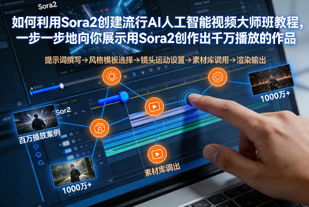 如何利用Sora2创建流行AI人工智能视频大师班，一步一步地向你展示用Sora2创作出千万播放的作品-最全资源库