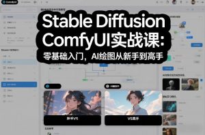 Stable Diffusion ComfyUI实战课：零基础入门，AI绘图从新手到高手-最全资源库
