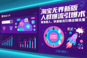 淘宝无界新版人群爆流引爆术，精准圈人，快速破流引爆店铺流量-最全资源库