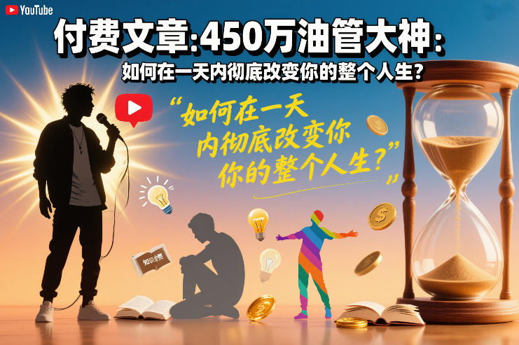 付费文章：450万油管大神：如何在一天内彻底改变你的整个人生？-最全资源库