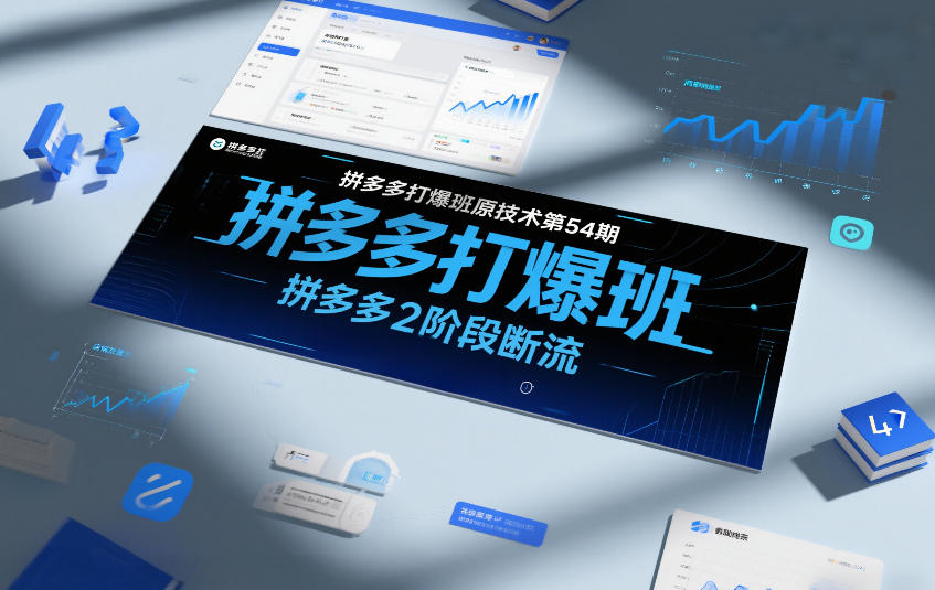 拼多多打爆班原创技术第54期，拼多多2阶段断流-最全资源库