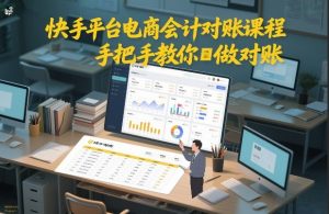快手平台电商会计对账课程，手把手教你做对账-最全资源库