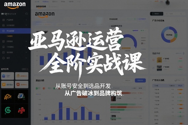 亚马逊运营全阶实战课，从账号安全到选品开发，从广告破冰到品牌构筑（更新2026）-最全资源库