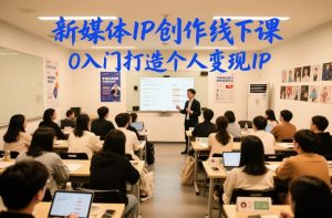 新媒体IP创作线下课，0入门打造个人变现IP-最全资源库