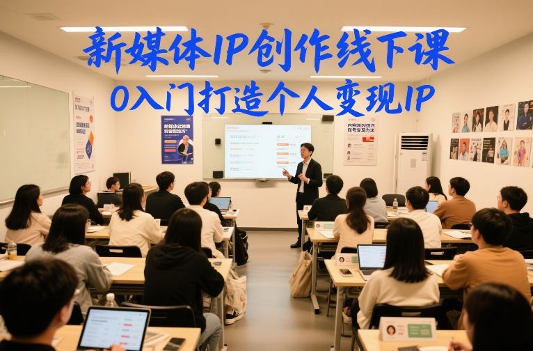 新媒体IP创作线下课，0入门打造个人变现IP-最全资源库