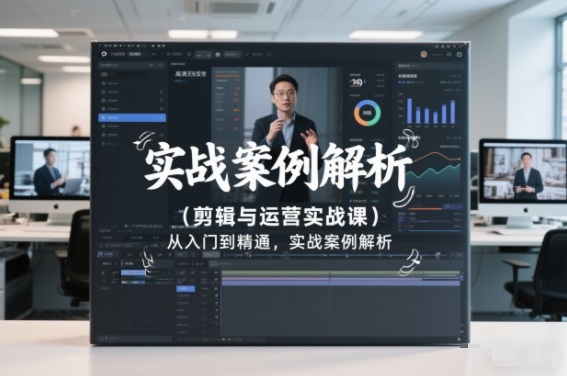 剪辑与运营实战课，从入门到精通，实战案例解析（更新2026）-最全资源库