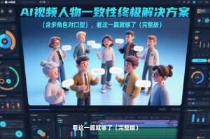 AI视频人物一致性终极解决方案（含多角色对口型），看这一篇就够了（完整版）-最全资源库