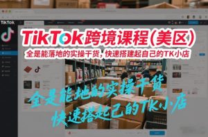 TikTok跨境课程（美区），全是能落地的实操干货，快速搭建起自己的TK小店-最全资源库