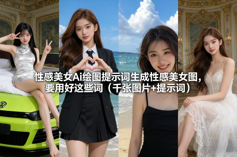 性感美女Ai绘图提示词生成性感美女图，要用好这些词（千张图片+提示词）-最全资源库