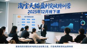 淘宝天猫盈利突破特训营25年12月线下课，系统性的深度剖析电商企业经营之道，打造电商标准化运营体系-最全资源库