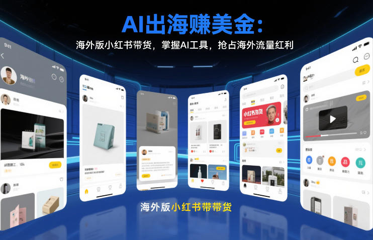 AI出海賺美金：海外版小红书带货，掌握AI工具，抢占海外流量红利（更新2026）-最全资源库