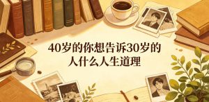 公众号付费文章:40岁的你想告诉30岁的人什么人生道理?-最全资源库