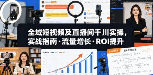 全域短视频及直播间千川实操,实战指南·流量增长·ROI提升(更新)-最全资源库